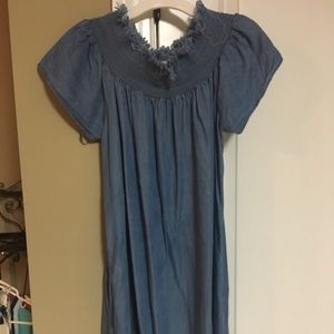 Denim Off the Shoulder Dress